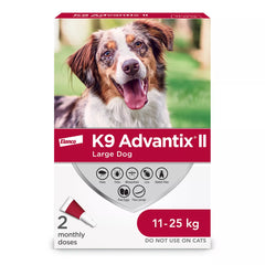 K9 Advantix II Large Dog Once-A-Month Topical Flea & Tick Treatment - 11 to 25 kg
