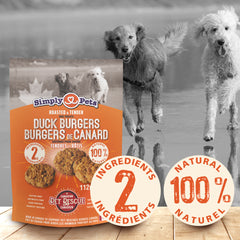 Simply Pets Duck Burgers 112g