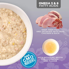 Tiki Cat Silver Pate Chicken, Duck & Duck Liver Recipe in Broth Wet Cat Food  2.4oz