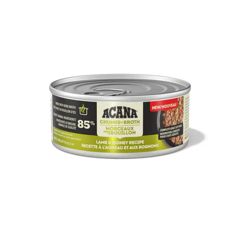 Acana Chunks in Broth Cat Wet Food Lamb + Kidney Recipe 155g