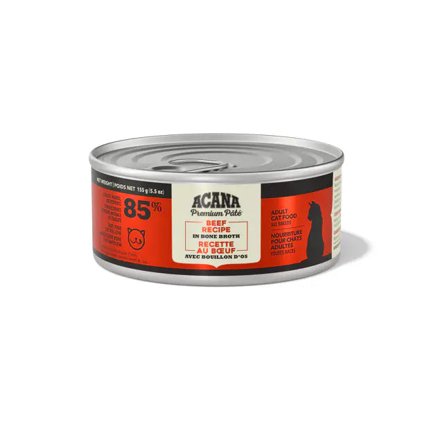 Acana Cat Wet Food Beef Recipe in Bone Broth 155g