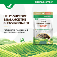 Naturvet Scoopables Advanced Probiotics & Enzymes Supplement for Dogs