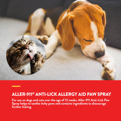 Naturvet Aller-911 Anti-Lick Paw Spray