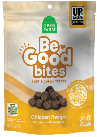 Open Farm Be Good Bites Chicken Recipe Soft & Chewy Dog Treats 6oz