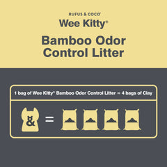 Rufus & Coco Wee Kitty Bamboo Odor Control Cat Litter 4kg