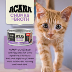 Acana Chunks in Broth Chicken & Salmon Recipe for Kittens 5.5oz