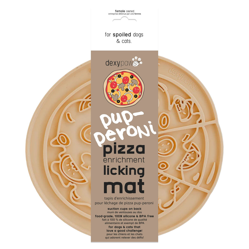 Dexypaws Pup-Peroni Pizza Enrichment Licking Mat