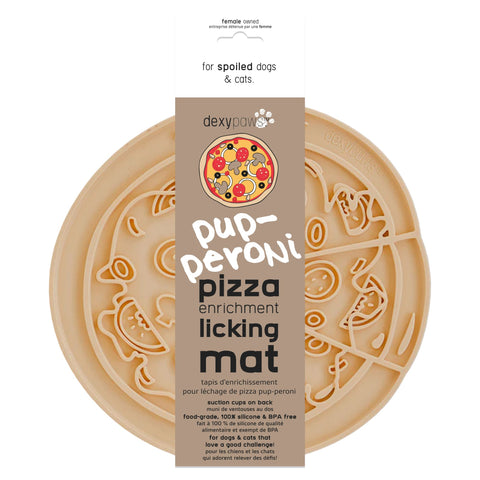 Dexypaws Pup-Peroni Pizza Enrichment Licking Mat