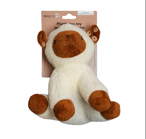 Dexypaws Plush Dog Toy, Sheep Dog