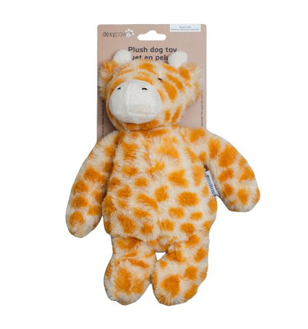 Dexypaws Plush Dog Toy, Giraffe