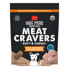 Wag More Bark Less Meat Cravers Soft & Chewy Chicken 5oz