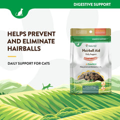 Naturvet Scoopables Hairball Aid Daily Support + Pumpkin for Cats 45 Scoops