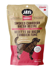 Jay's Gourmet Smoked Canadian Bacon Air-Dried Dog Treats  454g