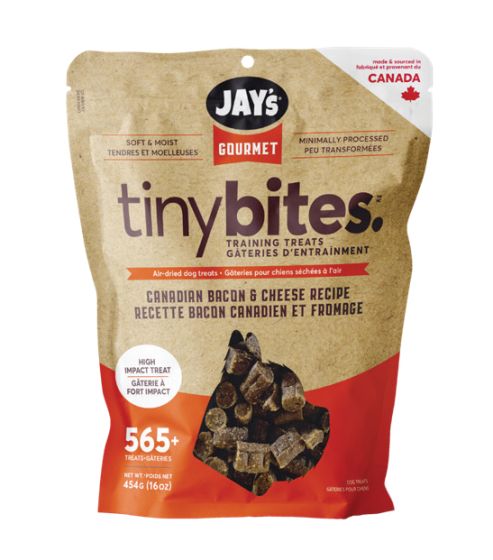Jay's Gourmet Tiny Bites Bacon & Cheese Air-Dried Treats Dog 454g
