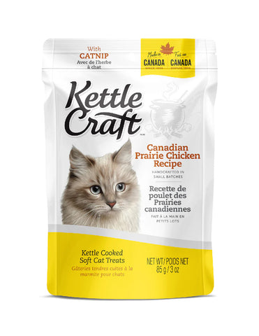 Kettle Craft Cat Treats Canadian Prairie Chicken Recipe with Catnip 85g
