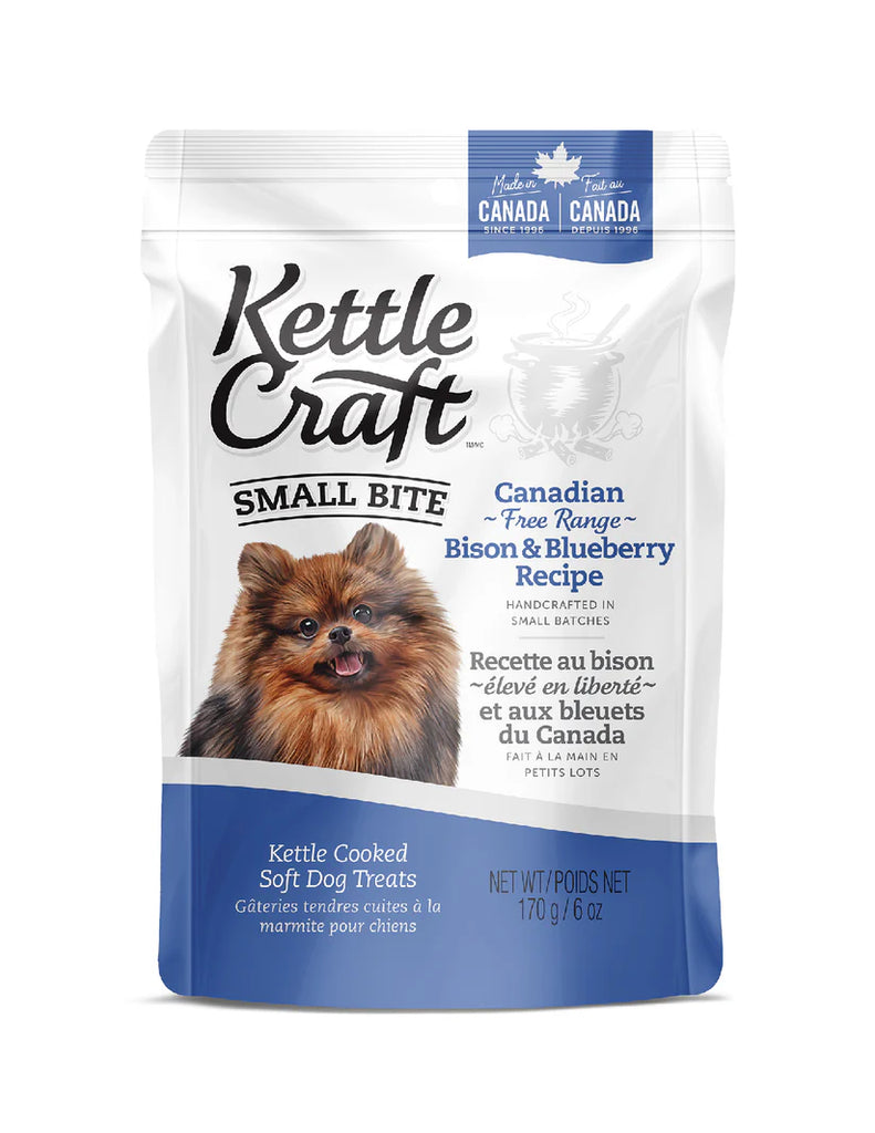Kettle Craft Dog Treats Canadian Free Range Bison & Blueberry Recipe 170g