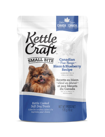 Kettle Craft Dog Treats Canadian Free Range Bison & Blueberry Recipe 170g