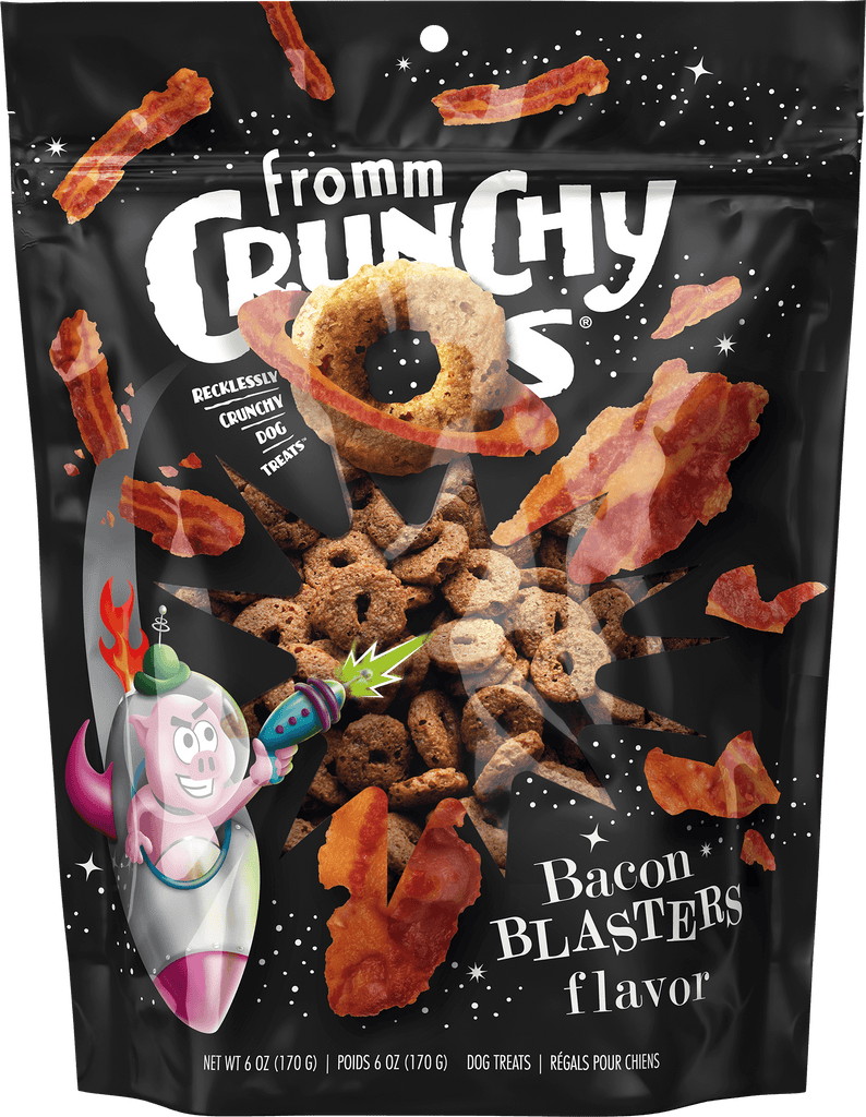Crunchy Os Bacon Blasters Flavor Dog Treats 6oz