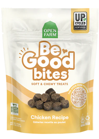 Open Farm Be Good Bites Chicken Recipe Soft & Chewy Dog Treats 6oz