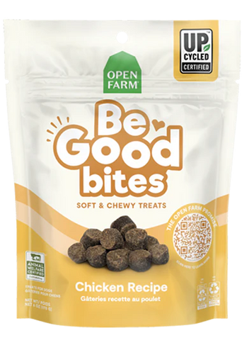 Open Farm Be Good Bites Chicken Recipe Soft & Chewy Dog Treats 6oz