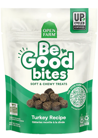 Open Farm Be Good Bites Turkey Recipe Soft & Chewy Dog Treats 6oz