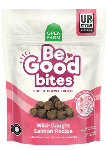 Open Farm Be Good Bites Wild Caught Salmon Recipe Treats 6oz