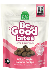 Open Farm Be Good Bites Wild Caught Salmon Recipe Treats 6oz