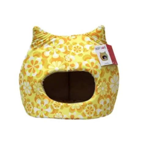 Ruff Love Cozy Cat Bed Flower Power 17" x 17"