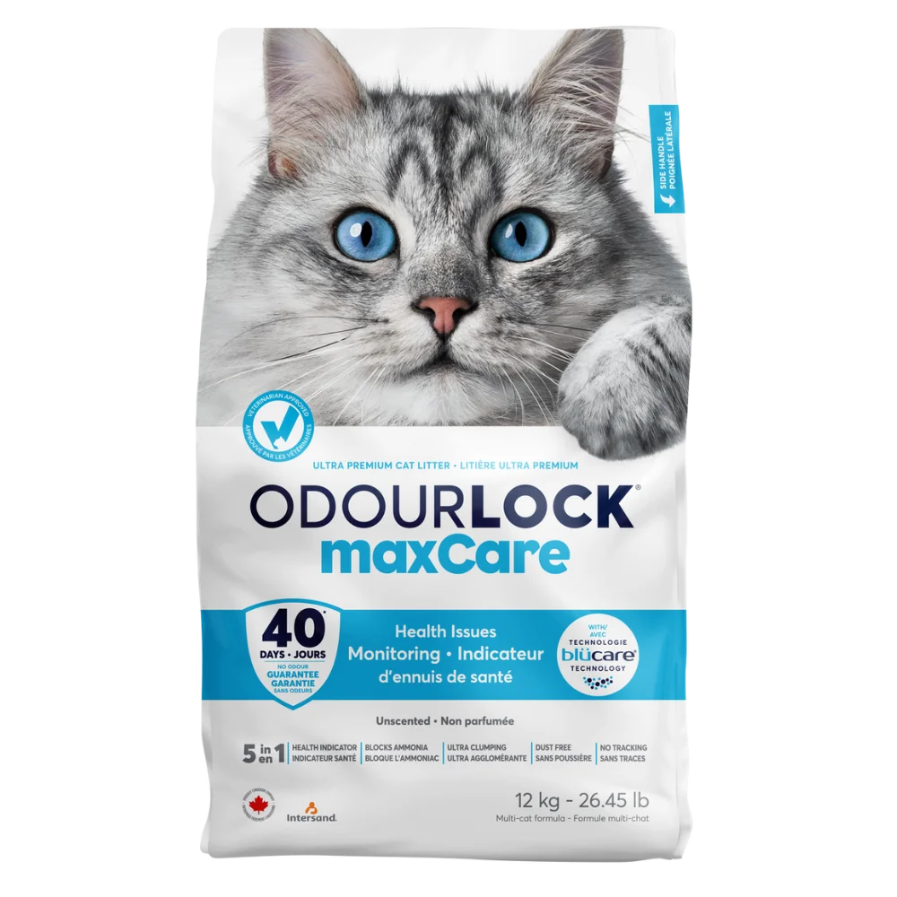Odourlock maxCare Ultra Premium Unscented Clumping Litter Cat 12kg