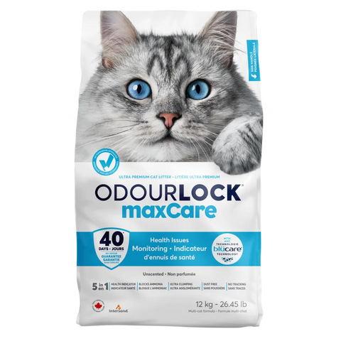 Odourlock maxCare Ultra Premium Unscented Clumping Litter Cat 12kg