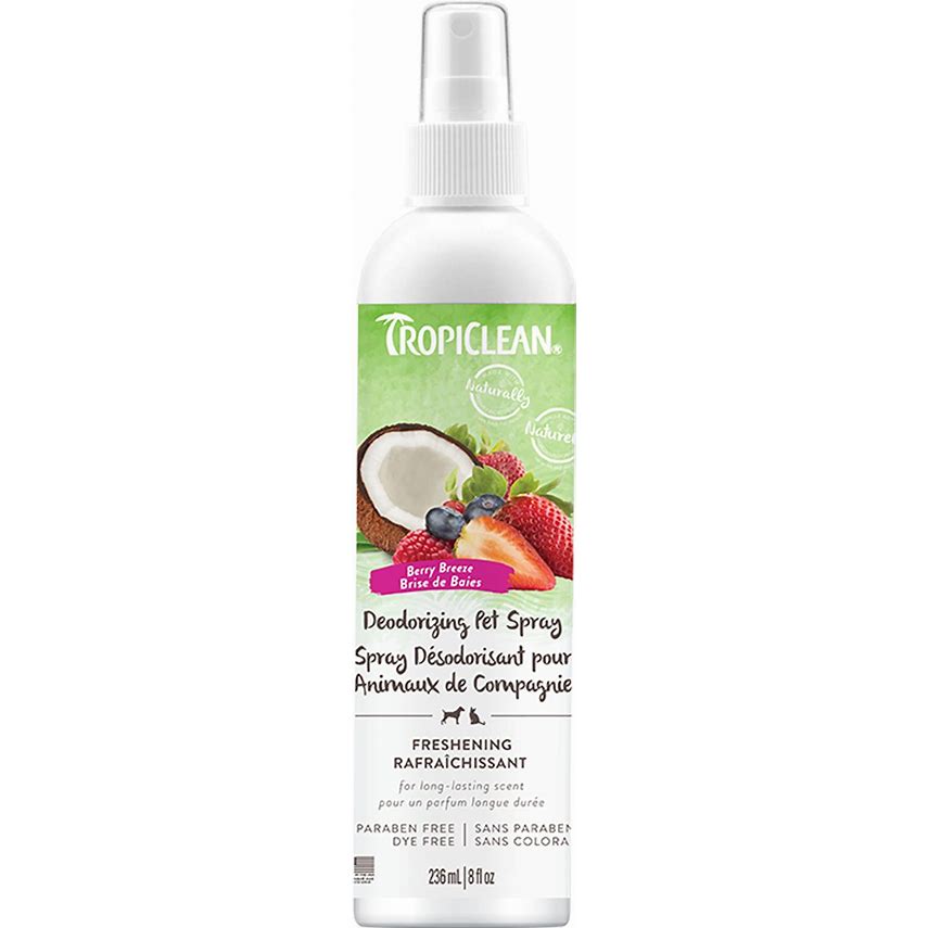 Tropiclean Deodorizing Pet Spray Berry Fresh 8oz