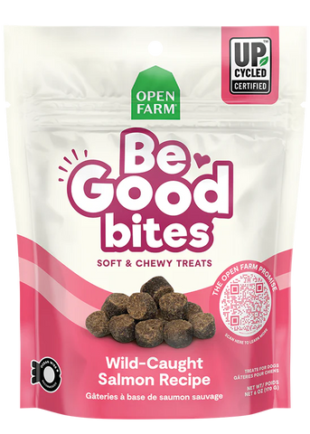 Open Farm Be Good Bites Wild Caught Salmon Recipe Treats 6oz