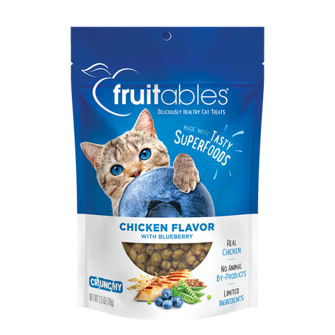 Fruitables Chicken & Blueberry Cat Treats 2.5oz