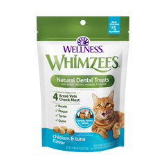 Whimzees Natural Dental Treats Chicken & Tuna Flavor For Cats 2oz