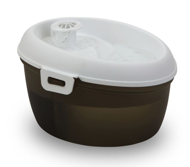 H2O Drinking Fountain for Cats 1.2L Black & White