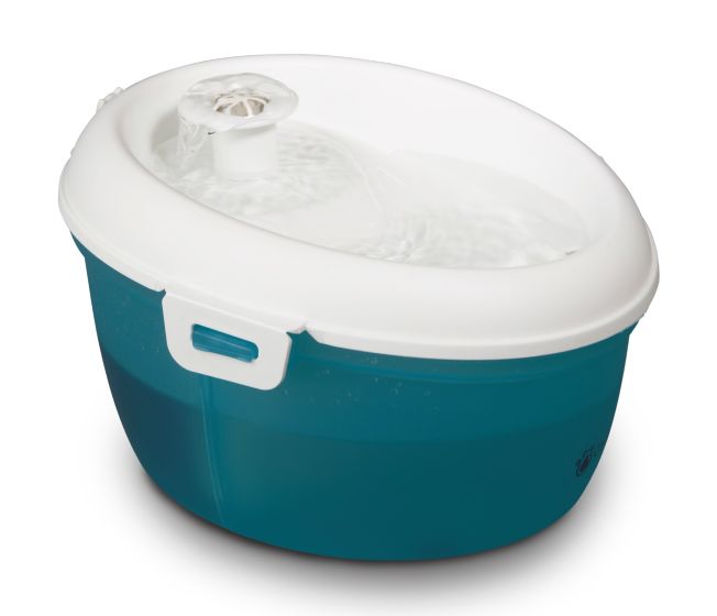 H2O Drinking Fountain for Cats 1.2L Blue & Green