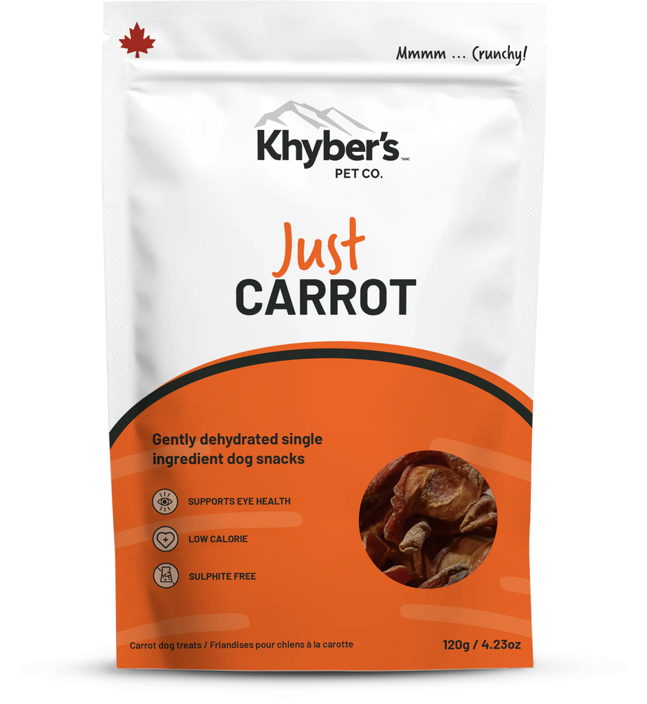 Khyber's Trail Bites Single Ingredient Just Carrot 120g