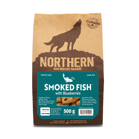 Northern Pet Biscuit Smoked Fish with Blueberries 500g