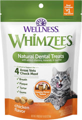 Whimzees Natural Dental Treats Chicken Flavor For Cats 2oz