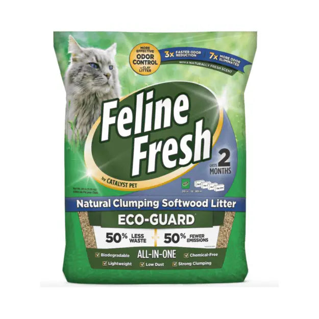 Feline Fresh Clumping Pine Cat Litter 17lbs