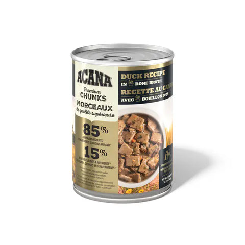 Acana Premium Chunks, Duck Recipe in Bone Broth 363g