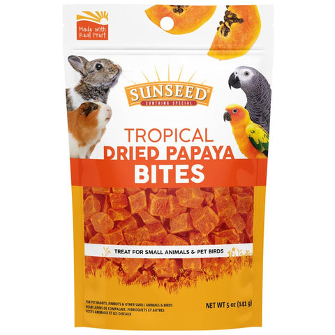 Sunseed Tropical Dried Papaya Bites 5oz