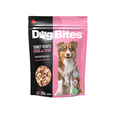 Dog Bites Freeze-Dried Turkey Hearts Dog Treat 175gm