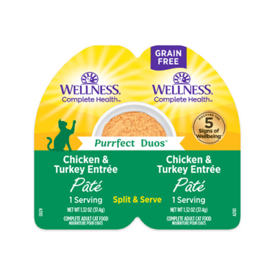 Wellness Complete Health Purrfect Duos Chicken & Turkey Entrée Pâté 2.64oz