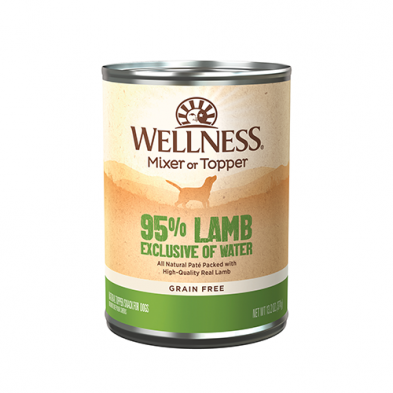 Wellness 95% Grain Free Lamb All Natural Pate Wet Dog Food 13.2oz