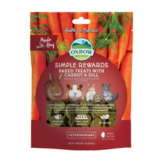 Oxbow Animal Health Simple Rewards Baked Treats with Carrot & Dill 2 oz