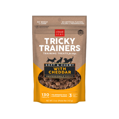 Cloud Star Tricky Trainers Soft & Chewy Cheddar Dog Treat 5oz