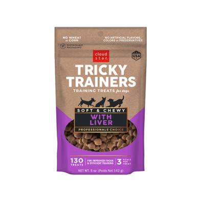 Cloud Star Tricky Trainers Soft & Chewy Liver Dog Treat 5oz