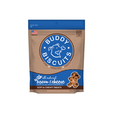 Buddy Biscuits Original Soft & Chewy Bacon & Cheese Dog Treats 6oz