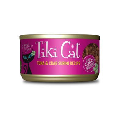 Tiki Cat Grill Tuna & Crab Surimi Recipe Wet Cat Food 2.8 oz